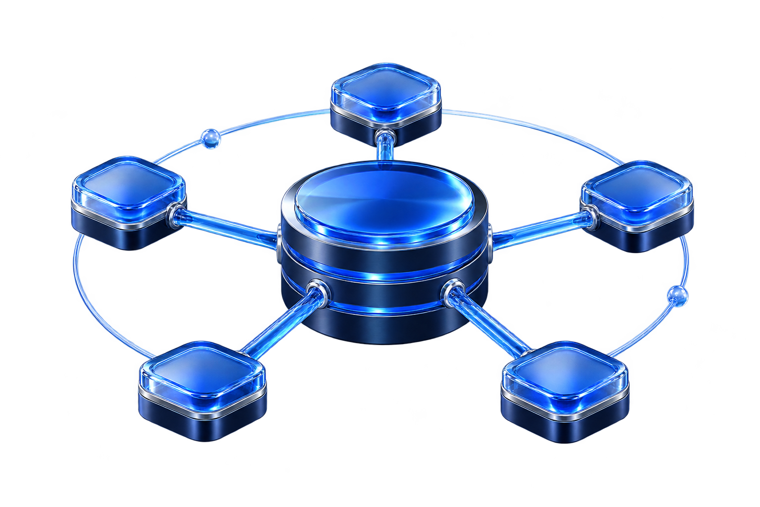 Global network connectivity illustration